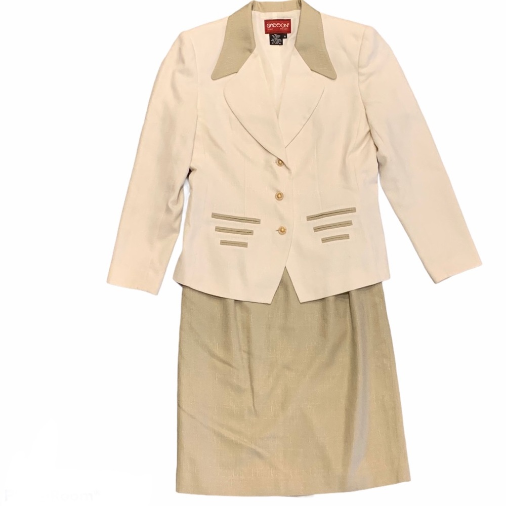SASSON Women’s 2 Piece Skirt Set Suit Blazer